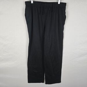 Champion Joggers Women's XL Black Duo Dry Drawstring Pockets Straight EUC